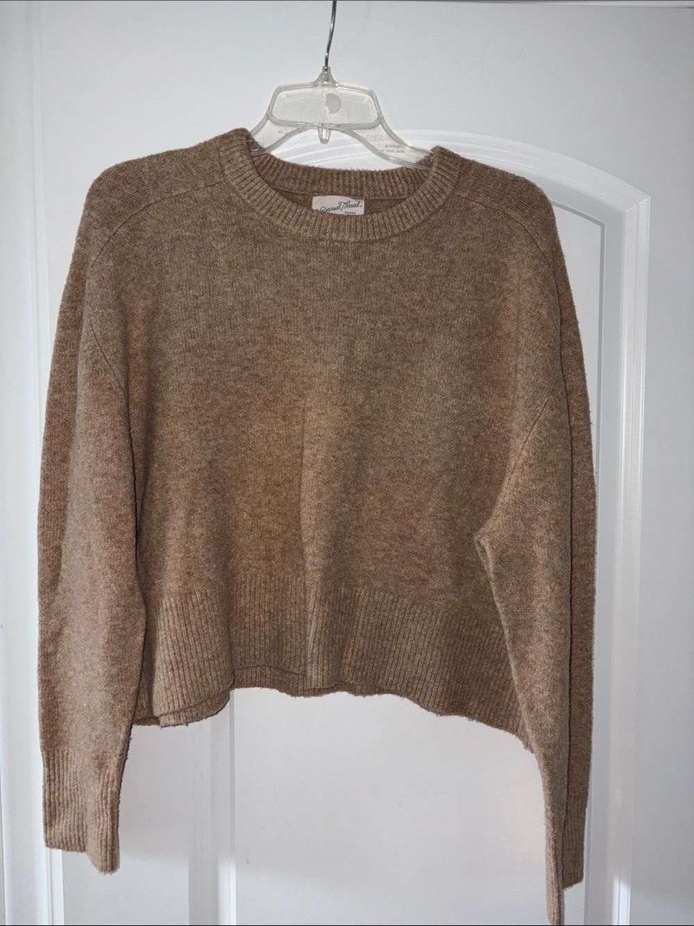 Universal Thread Women's Camel Crewneck Sweater